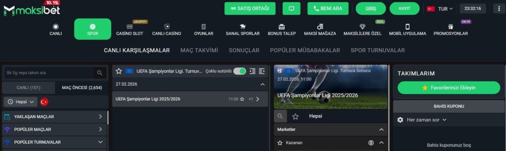 maksibet spor